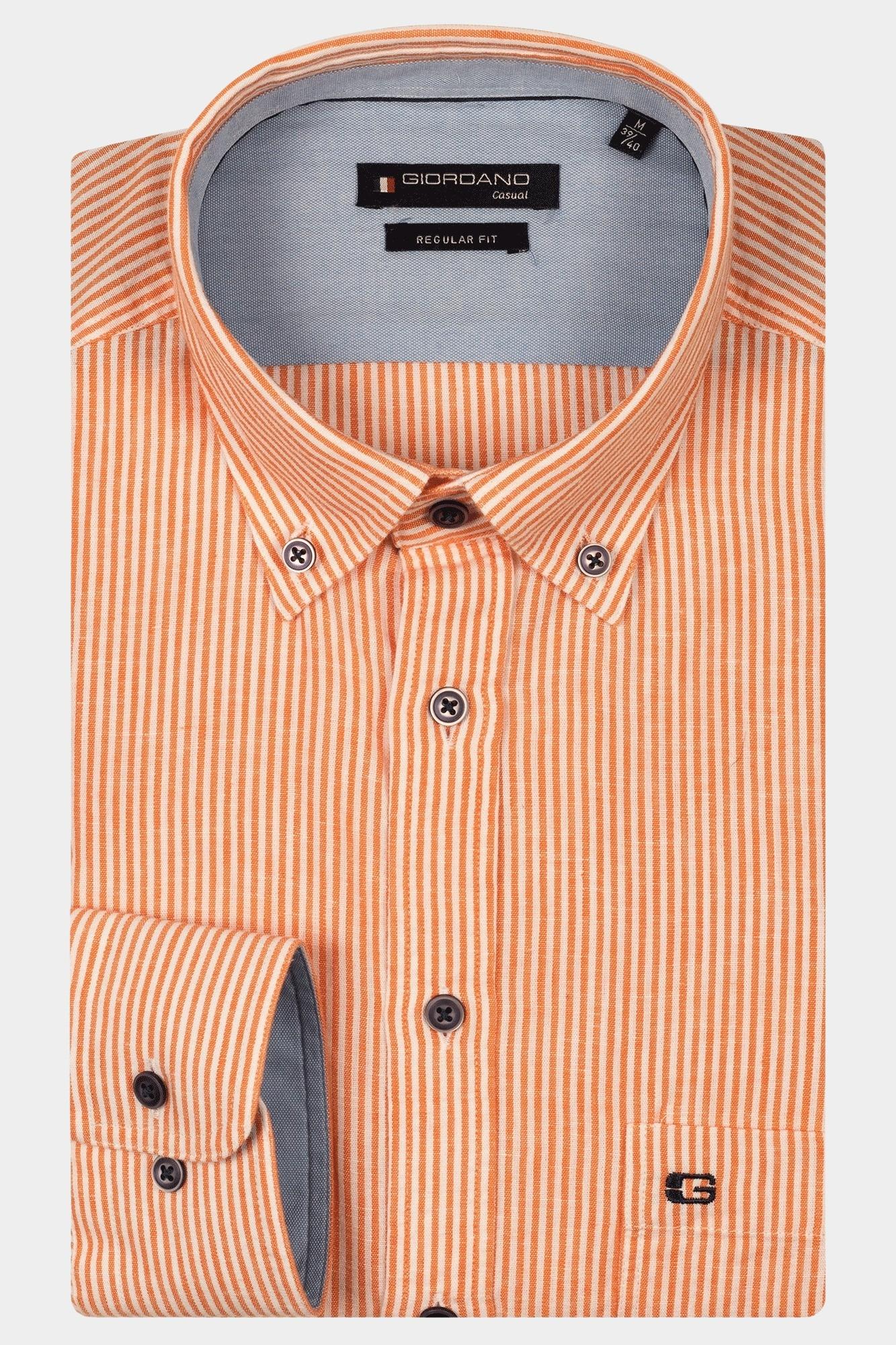 Giordano Casual hemd lange mouw Roze Ivy long sleeve button down w 517107/31