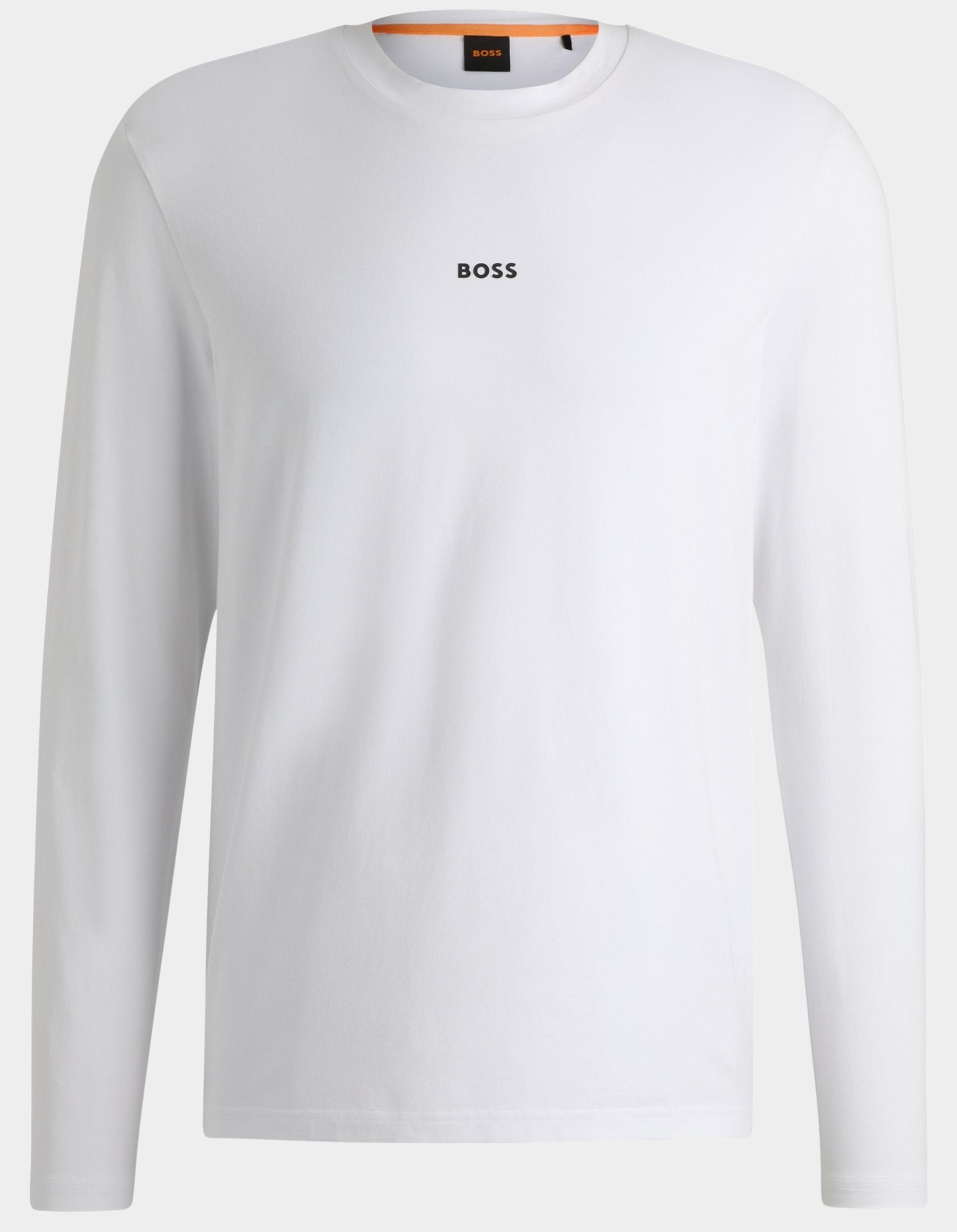 BOSS Orange T-shirt lange mouw Wit TChark 10242929 01 50473286/100