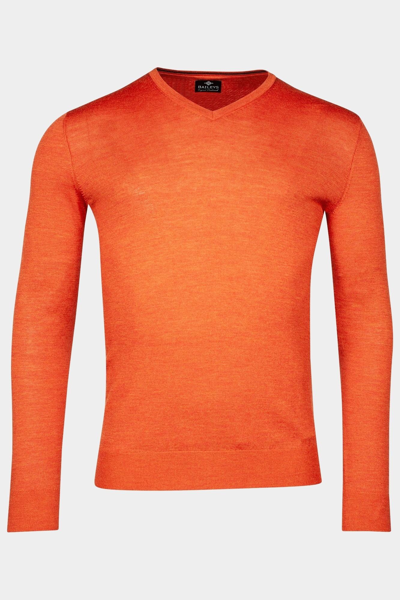 Baileys Pullover Oranje V-Neck 420065/34