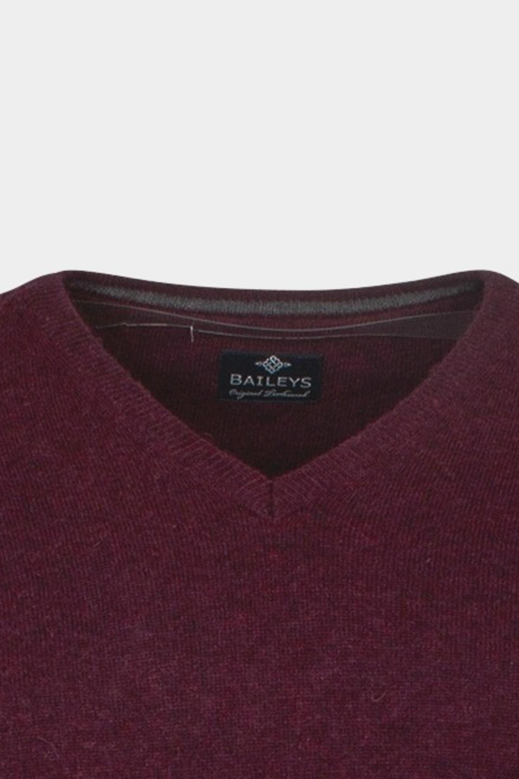 Baileys Pullover Paars 100% Lamswool melange 320071/395