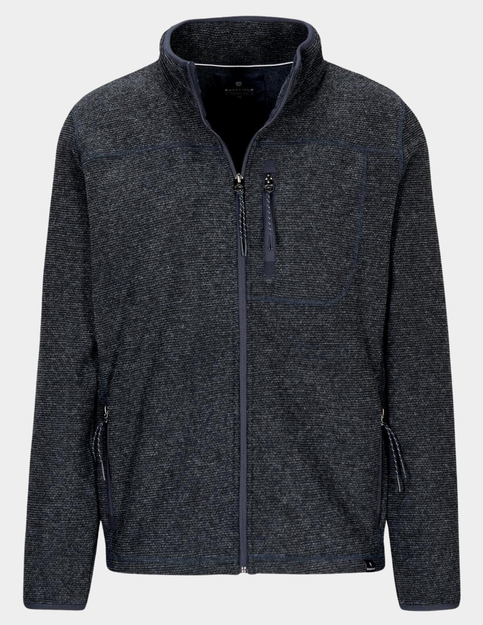 Basefield Fleece Vest Blauw Fleece Cardigan 219017865/608