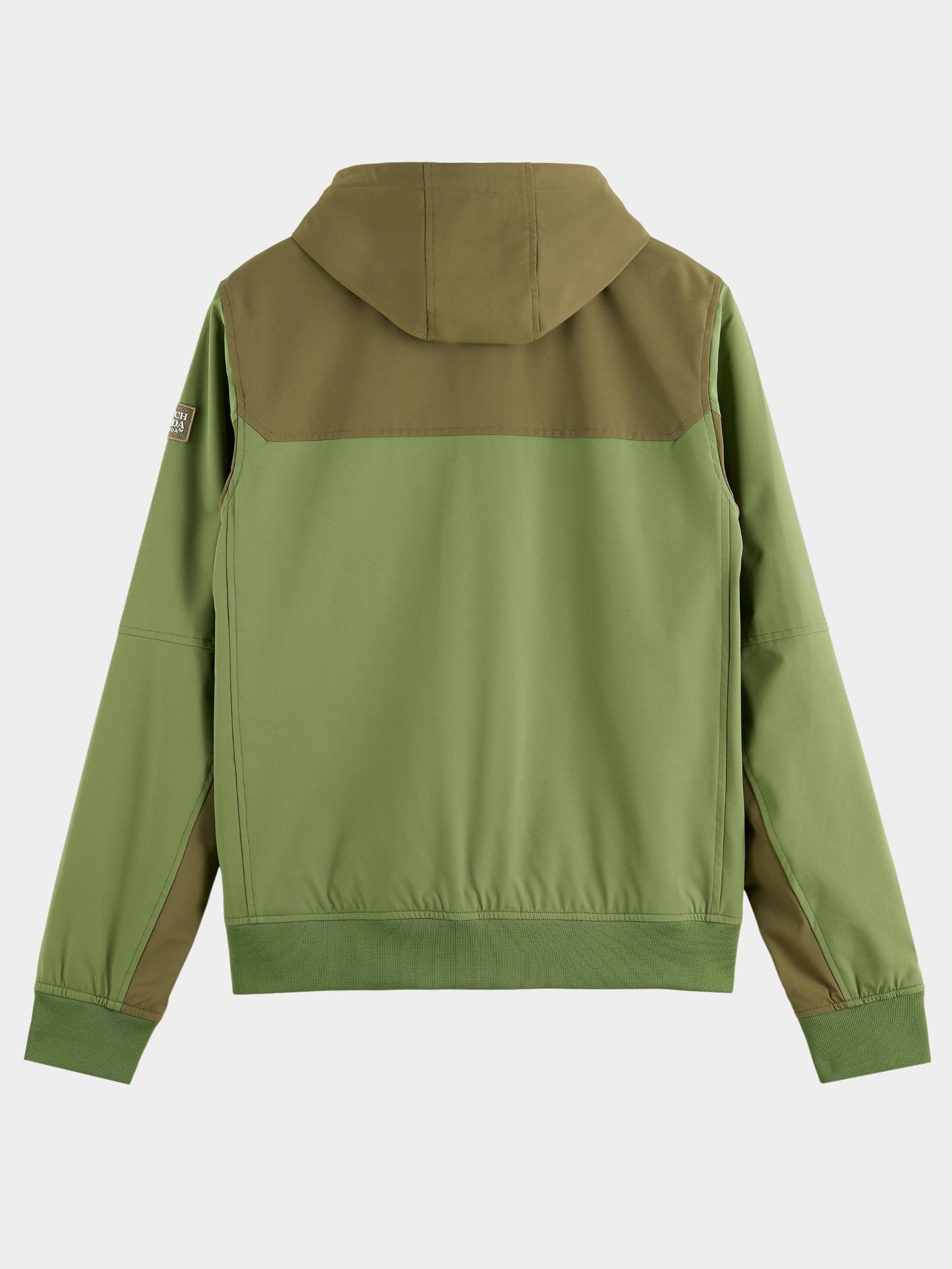 Scotch & Soda Winterjack Groen Hooded colourblock jacket 172681/0218