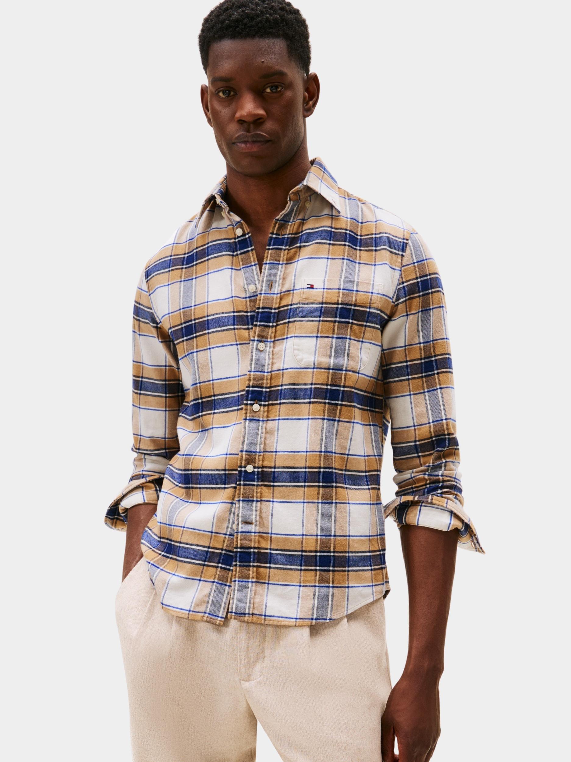 Tommy Hilfiger Casual hemd lange mouw Beige HERO FLANNEL TARTN CHCK RF SH MW0MW40473/0L0