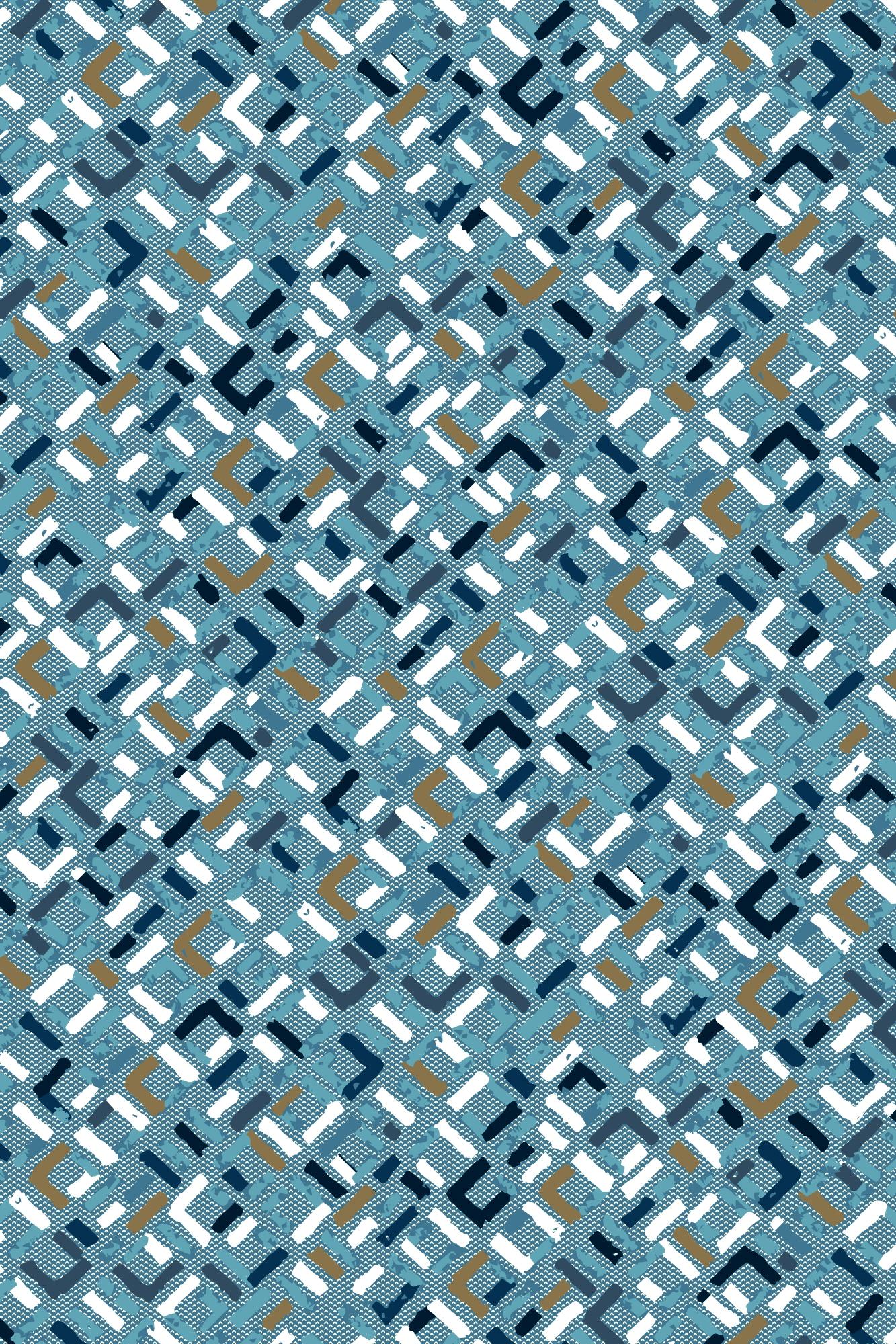 R.B. Boston Casual hemd lange mouw Blauw Regular Fit 100% Cotton 527670/617