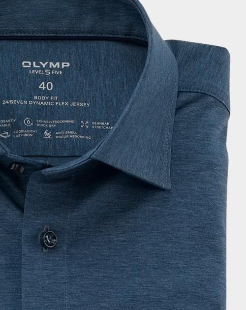 Olymp Business hemd lange mouw Blauw 2008/64 Hemden 200864/13