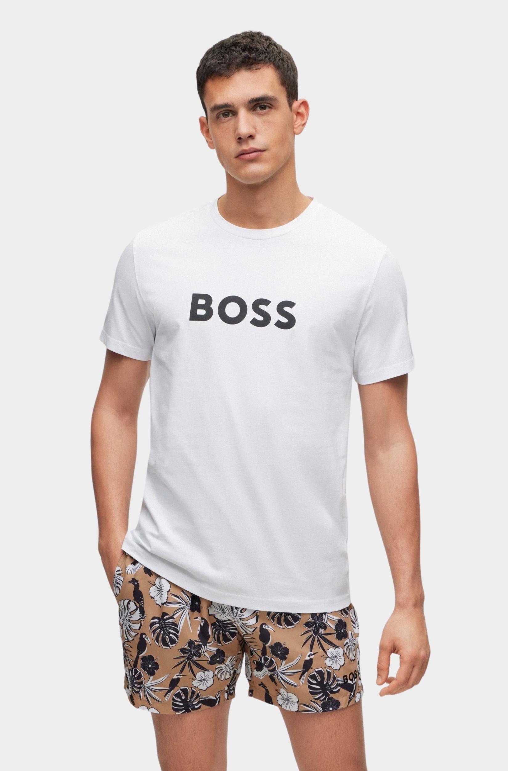 BOSS Black T-shirt korte mouw Wit T-Shirt RN 10249533 01 50491706/100