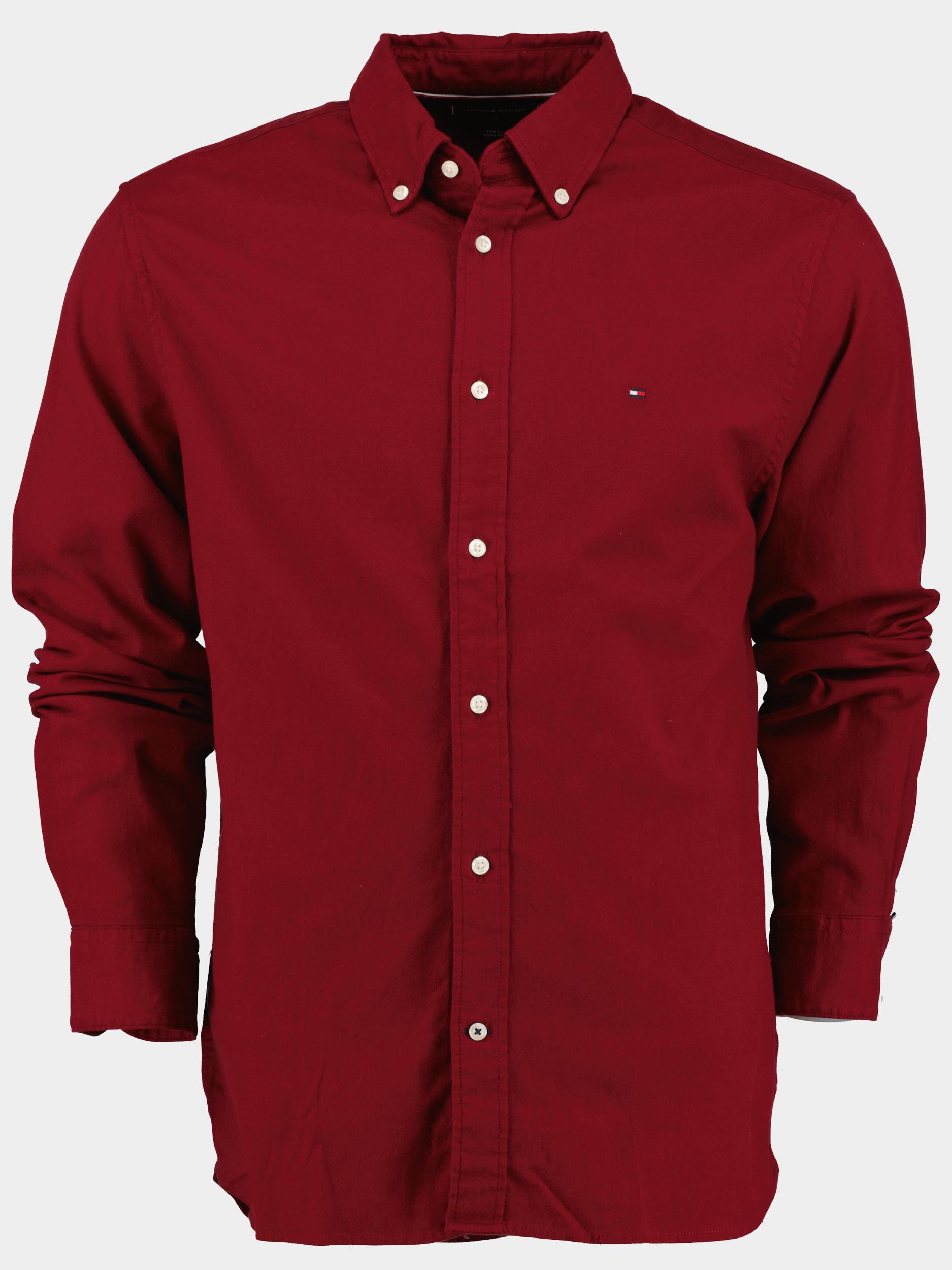 Tommy Hilfiger Casual hemd lange mouw Rood Flex Brushed Twill RF Shirt MW0MW33307/XJS