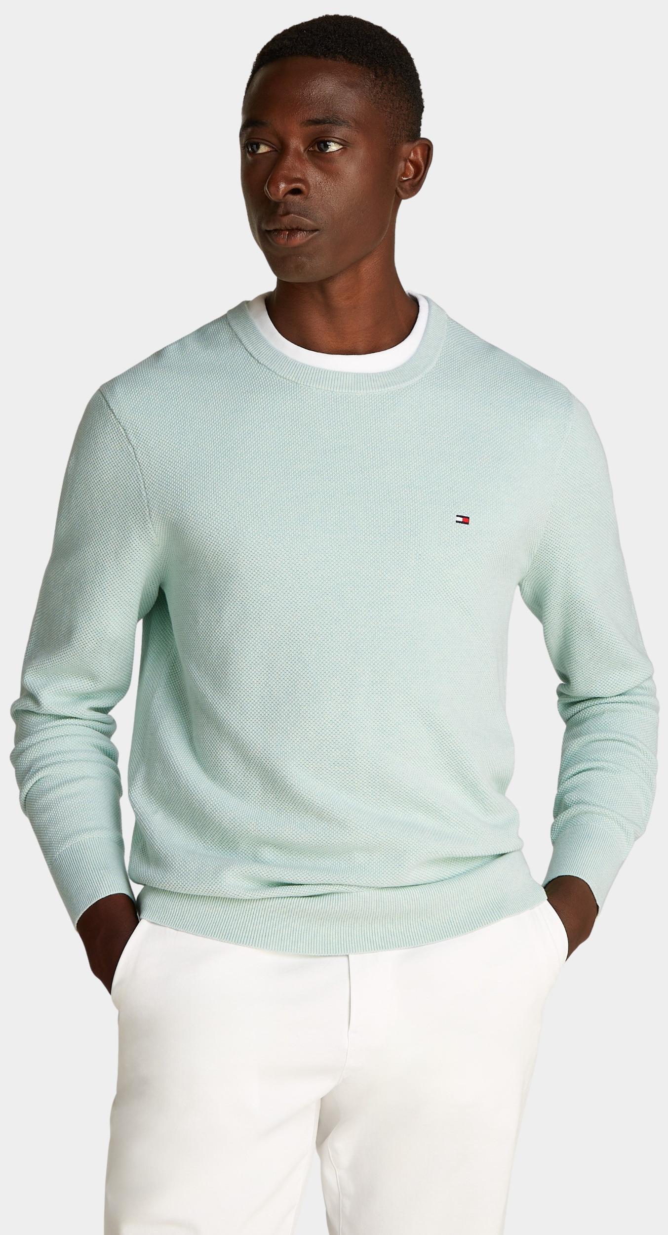 Tommy Hilfiger Pullover Groen Essential Structure Crew Neck MW0MW36347/MRE