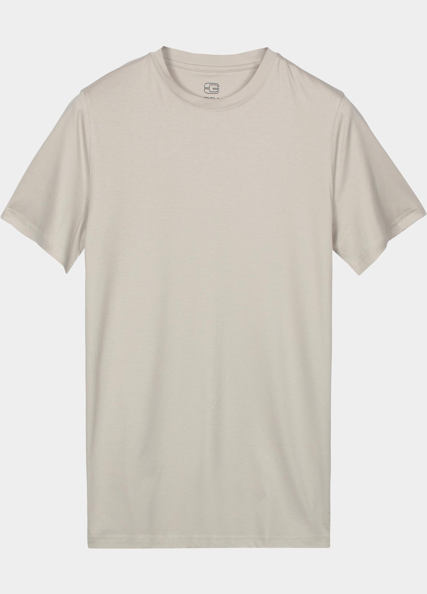 Giordano T-shirt heren Beige Luca T-shirt Liquid Cotton - 615078/82