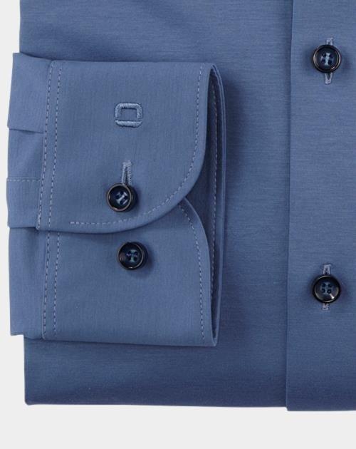 Olymp Business hemd lange mouw Blauw 2008/64 Hemden 200864/17
