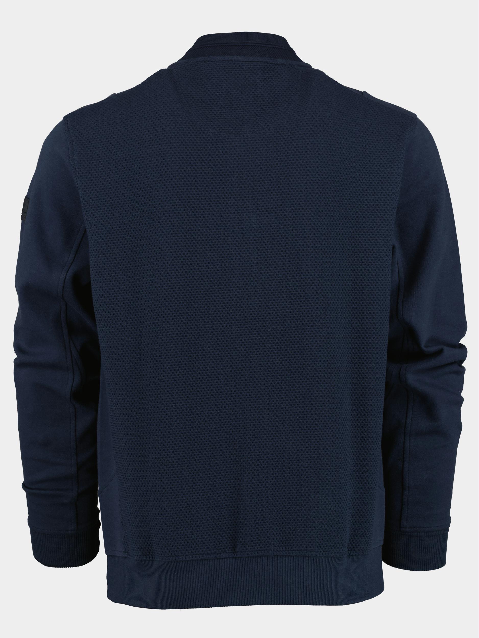 Baileys Vest Blauw Sweat cardigan zip 312220/60