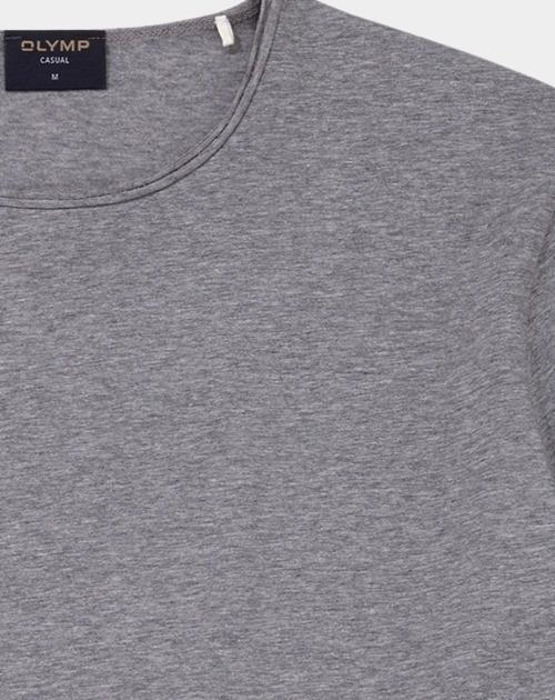Olymp T-shirt korte mouw Grijs T-Shirt CO/EL 560172/63