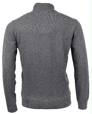 Gant Vest Grijs Super Fine Lambswool Zip Cardi 86214/95