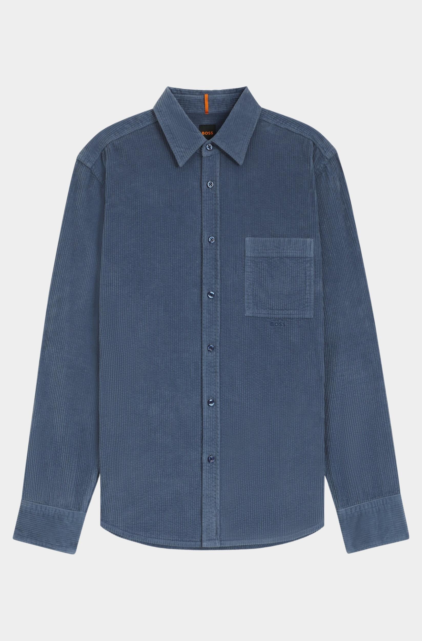 BOSS Orange Casual hemd lange mouw Blauw Relegant_6_M 10260285 02 50548976/495