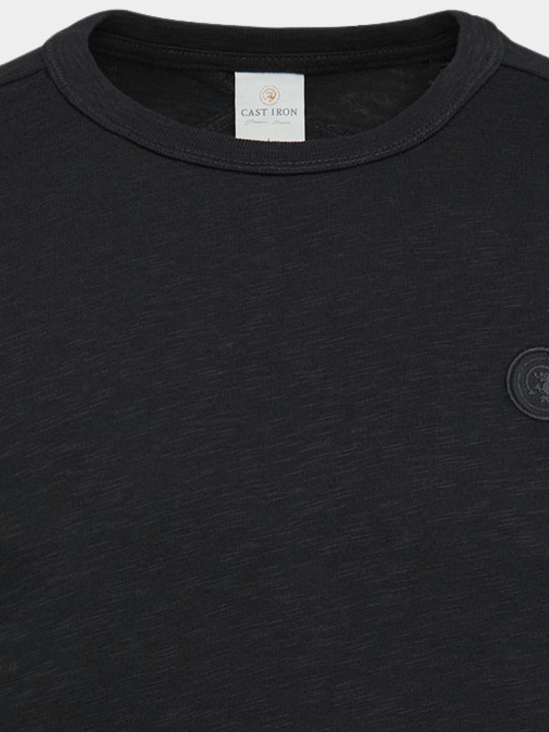 Cast Iron T-shirt korte mouw Zwart Short sleeve r-neck organic c CTSS2208592/999