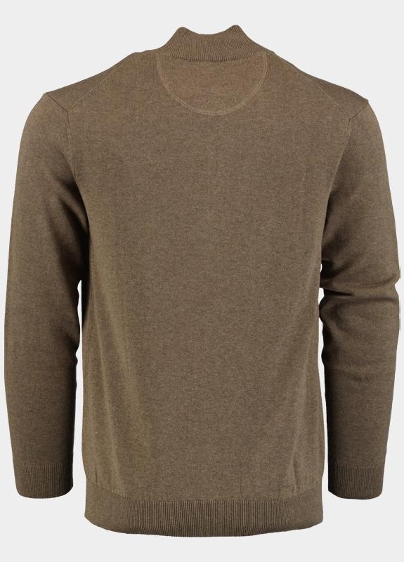 Bos Half Zip Bruin Half Zip 100% katoen 528400CCT-13/875