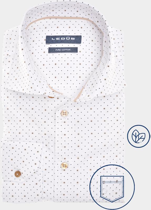 Ledub Business hemd lange mouw Wit  0701922/916-620-000