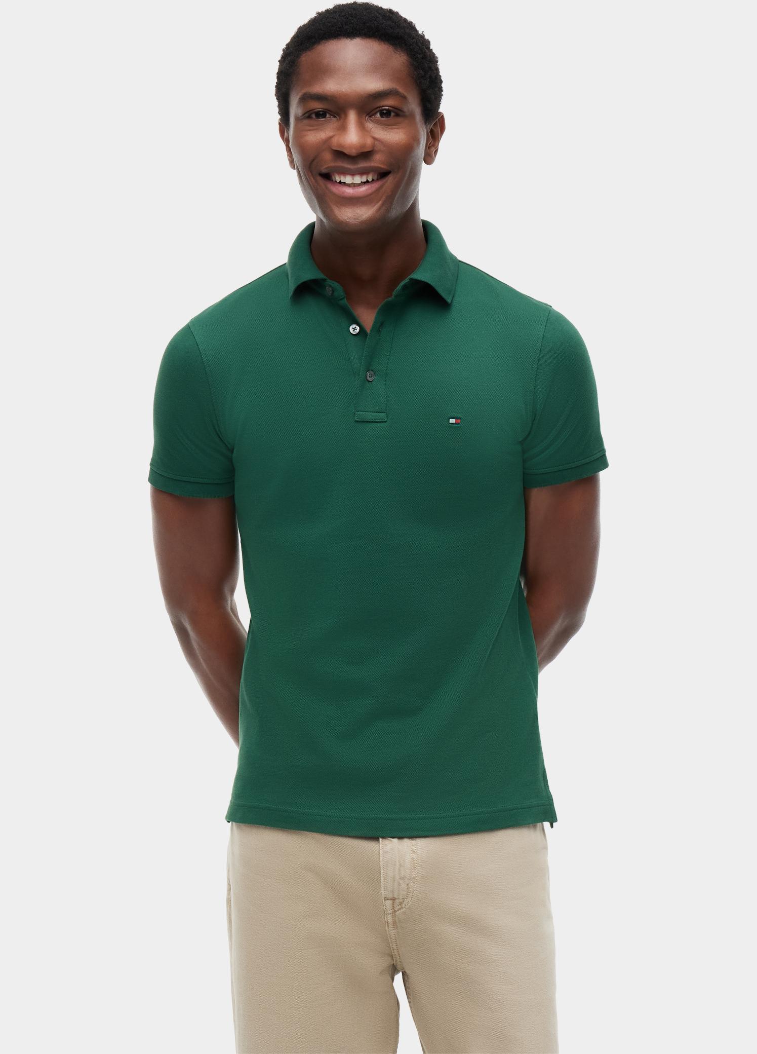 Tommy Hilfiger Polo heren Groen 1985 Slim Polo MW0MW17771/L2N