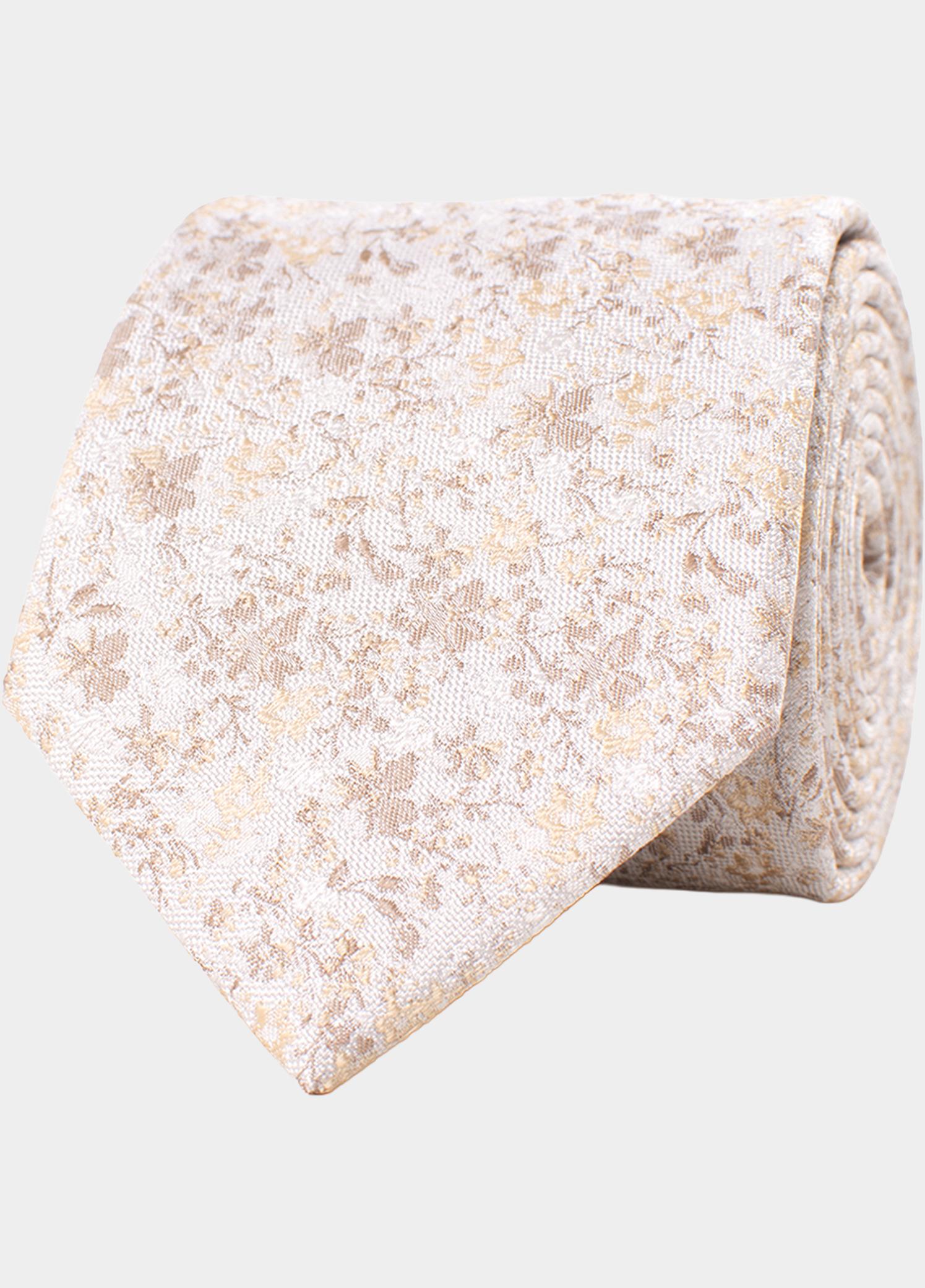 Tresanti Stropdas Beige GLAUCO with field flowers TRTIKA470/101
