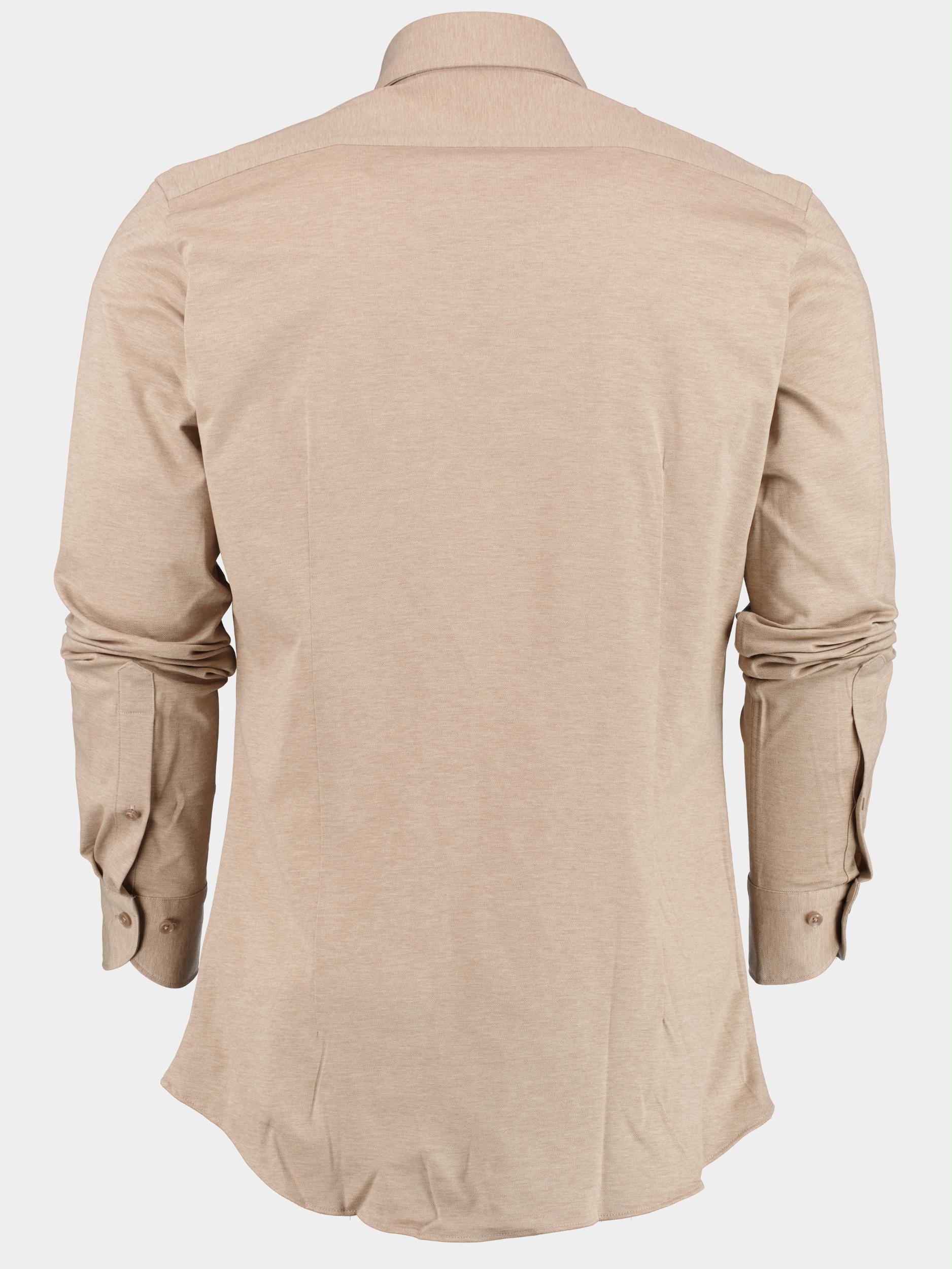 Born With Appetite Casual hemd lange mouw Beige Seymour Jersey Pique Shirt Ls 23107SE78/820 sand