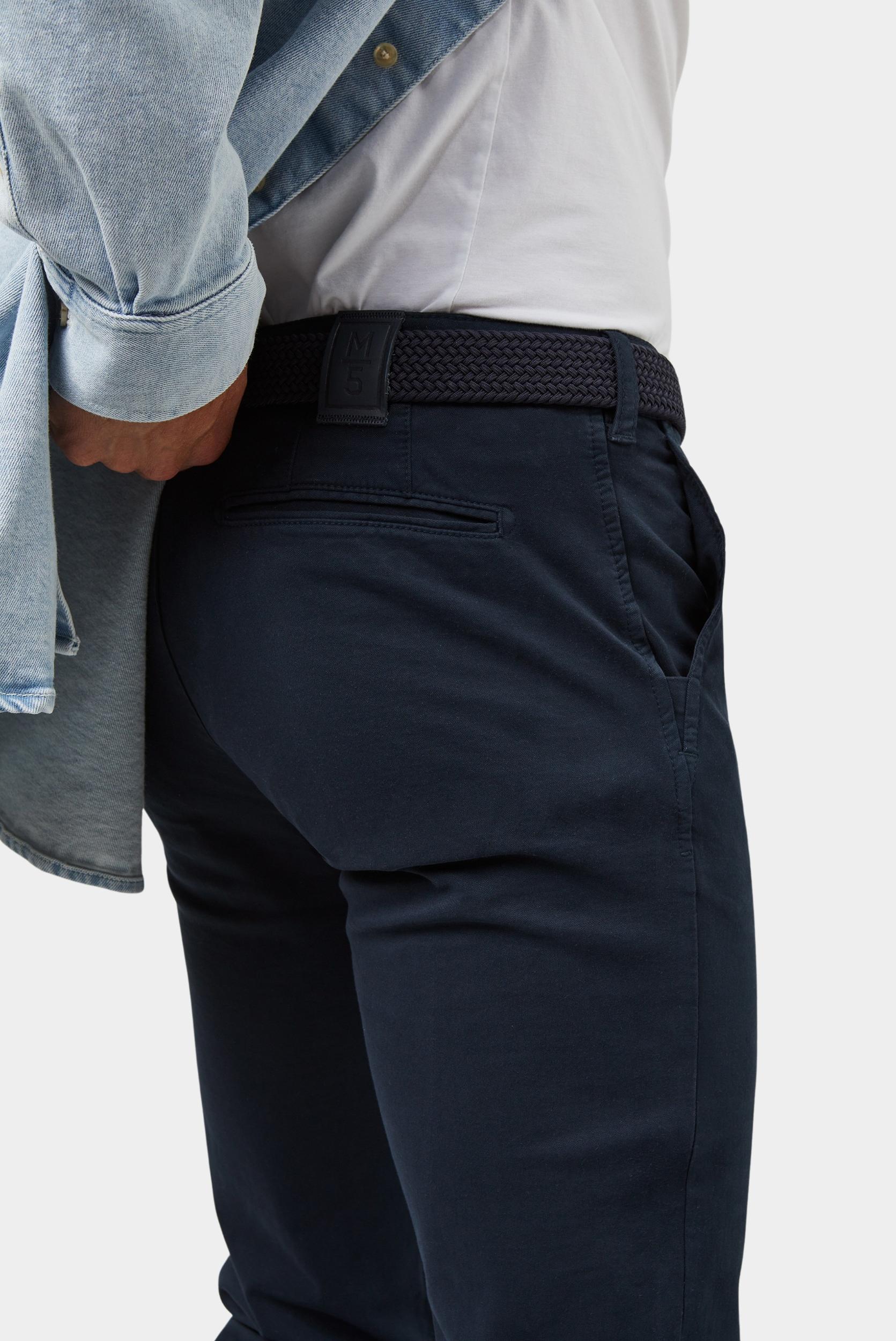 Meyer Katoenen Broek Blauw M|5 CHINO Art.9-6001 3649600100/19