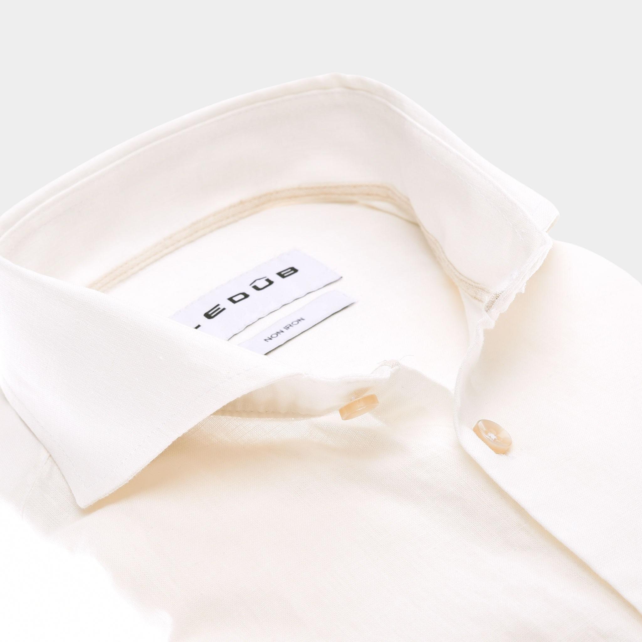 Ledub Business hemd lange mouw Beige  0142940/920-620-000