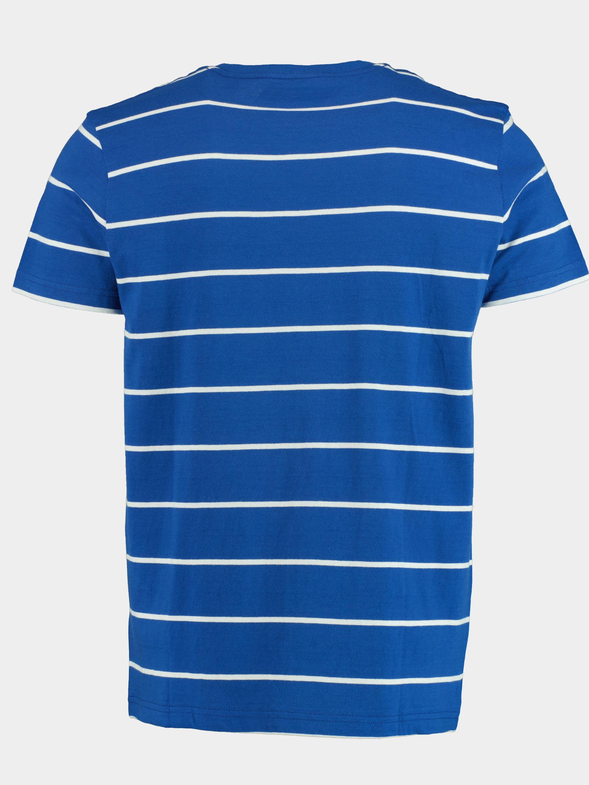 Gant T-shirt korte mouw Blauw Breton Stripe SS T-shirt 2023001/436