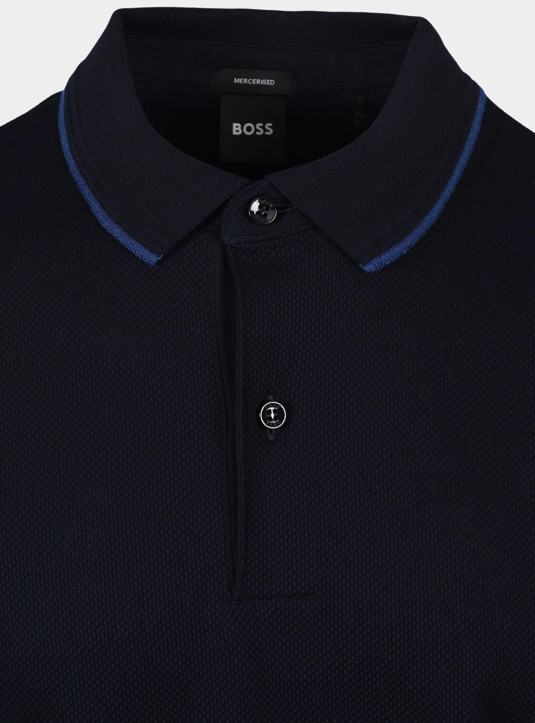 BOSS Black Polo korte mouw Blauw H-Prout 59 10266434 01 50527650/405