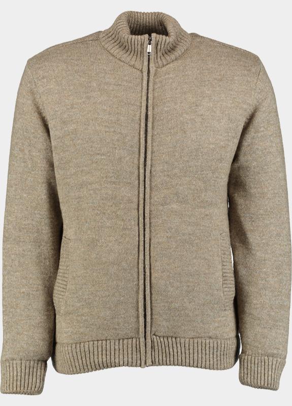 Bos Vest heren Bruin Borgvest 1168/41130 Taupe