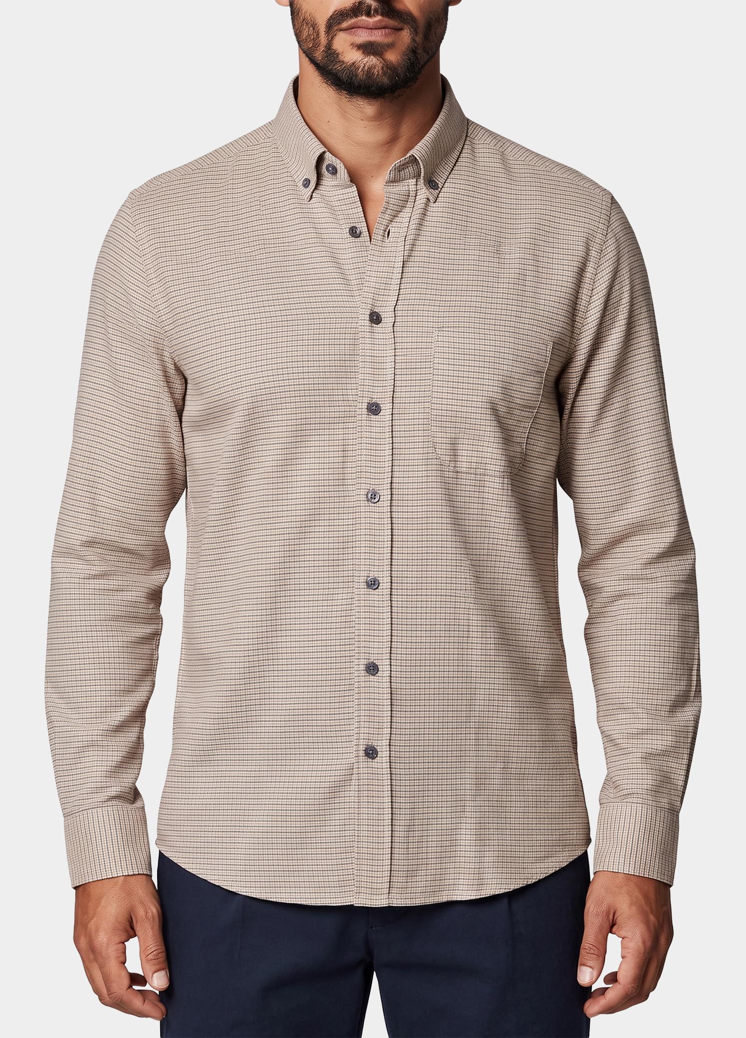 R.B. Boston Overhemd heren Beige Franklin 627670/82