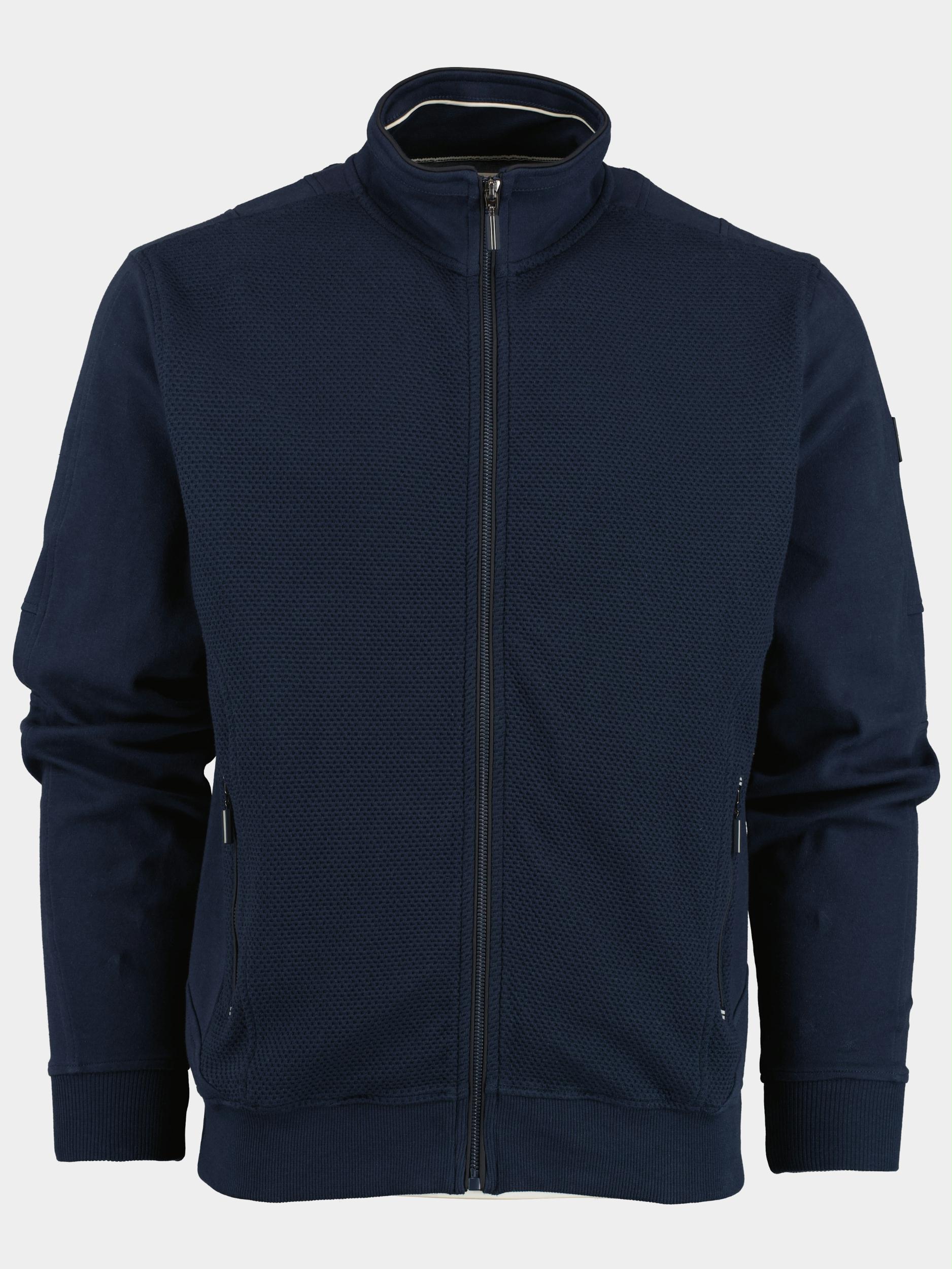 Baileys Vest Blauw Sweat cardigan zip 312216/60