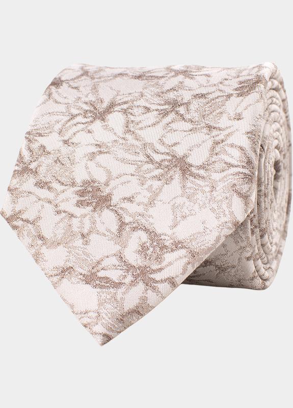 Tresanti Stropdas Beige GIOTTO brushed flowers TRTIKA467/101