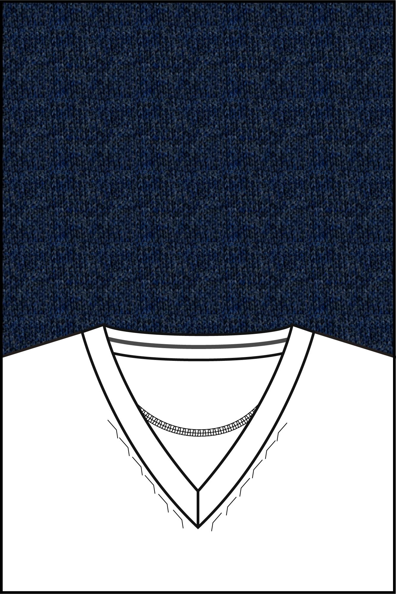 Baileys Pullover Blauw V-Neck Pullover  14gg single 520065/67