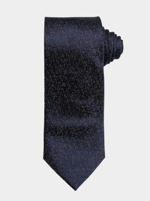 Michaelis Stropdas Blauw Tie Silk Woven Navy PMRA4D029A/