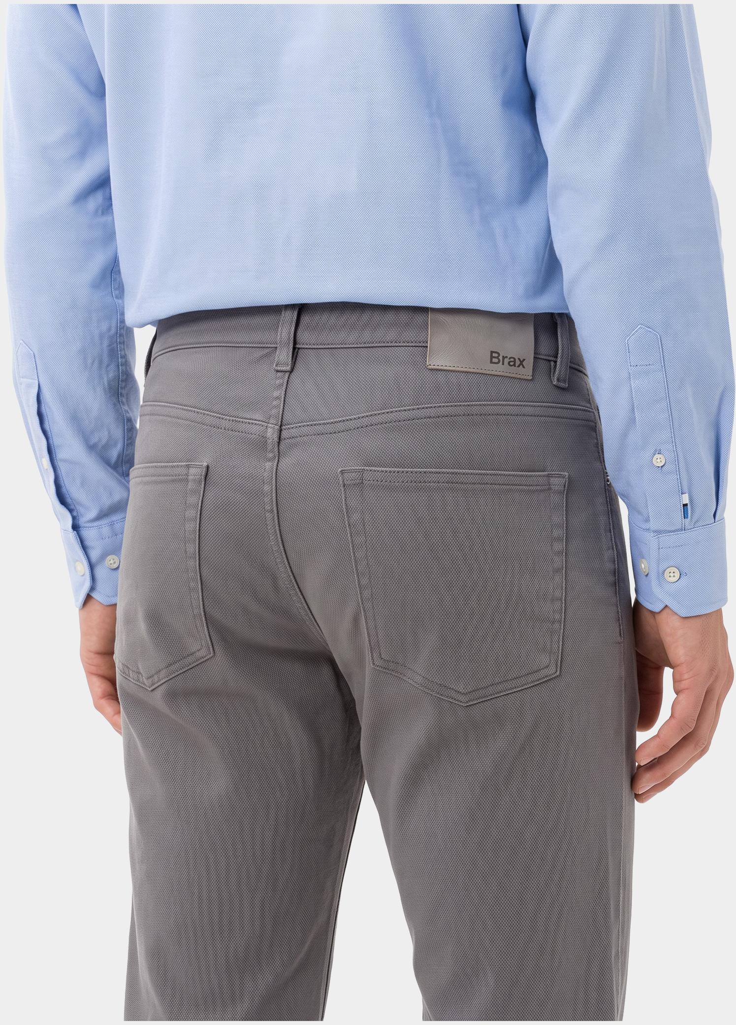 Brax Katoenen 5-Pocket Grijs STYLE.CHUCK 07-3103 07863020/05