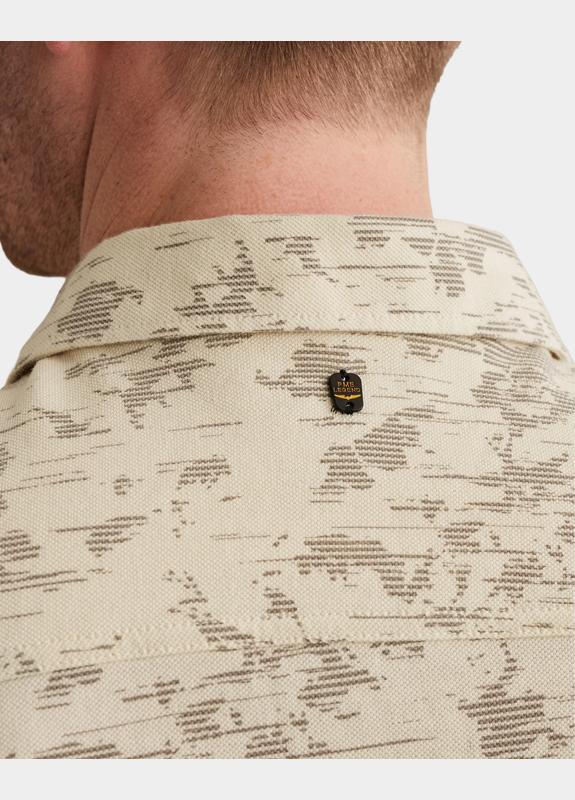 PME Legend Casual hemd korte mouw Beige Short Sleeve Shirt Aop On Jer PSIS2603254/7011