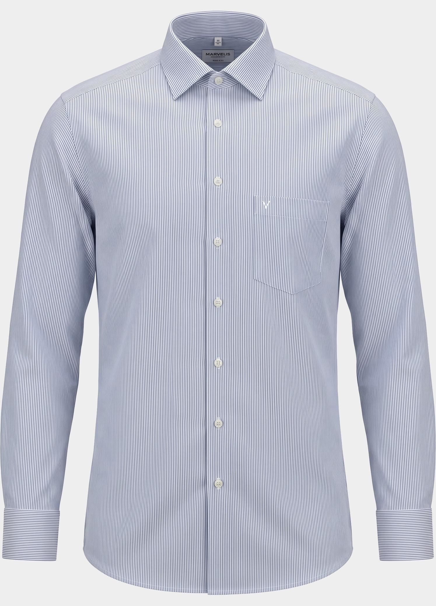 Marvelis Business hemd lange mouw Blauw  775464/15