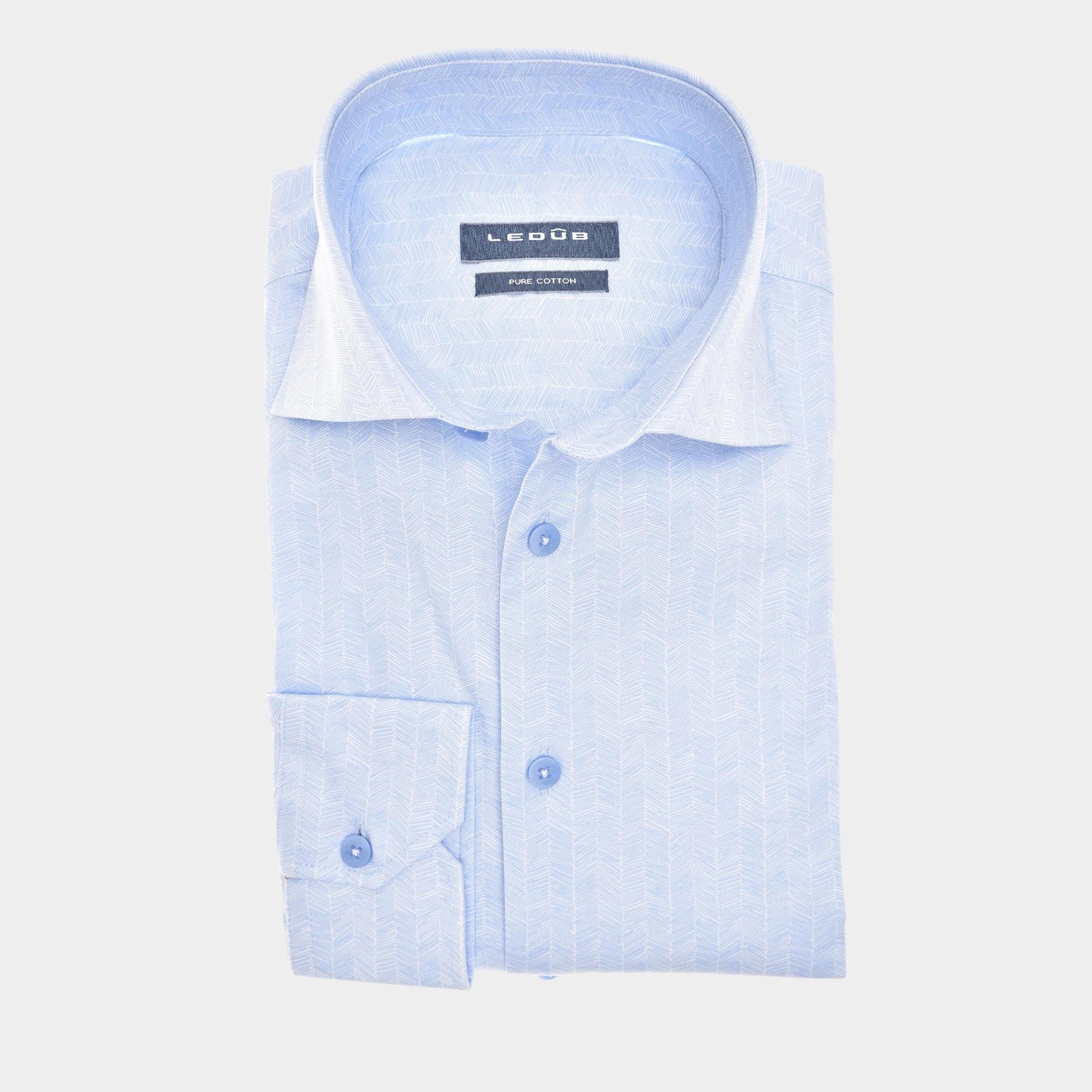 Ledub Business hemd lange mouw Blauw LE24204 MFN 5 0142450/120-000-000