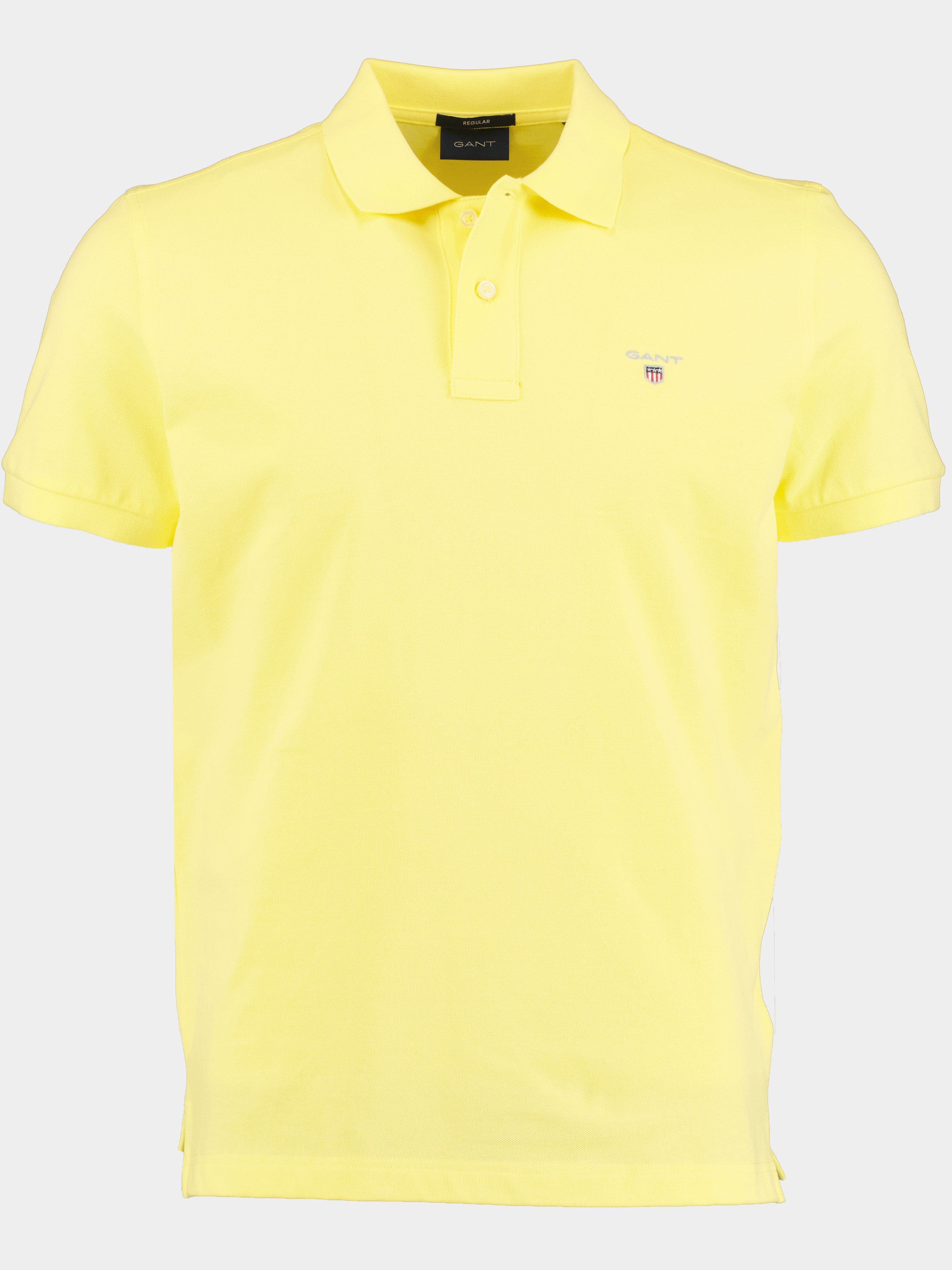 Gant Polo korte mouw Geel Original Pique SS Rugger 2201/719