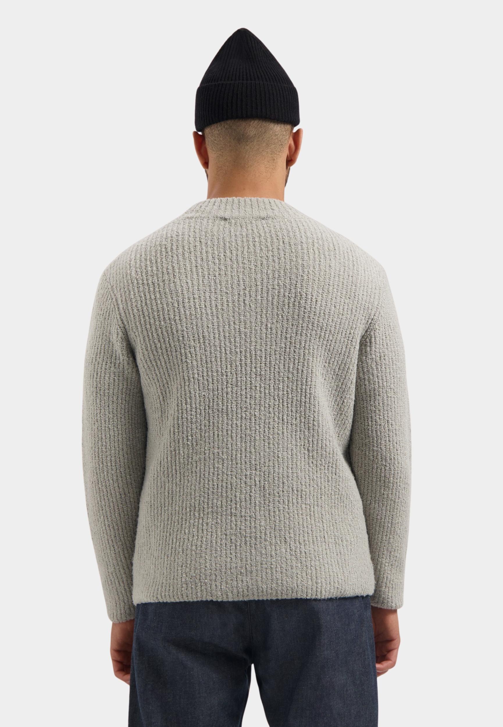 Dstrezzed Pullover Grijs DS_Quint Mock Neck 405906/831