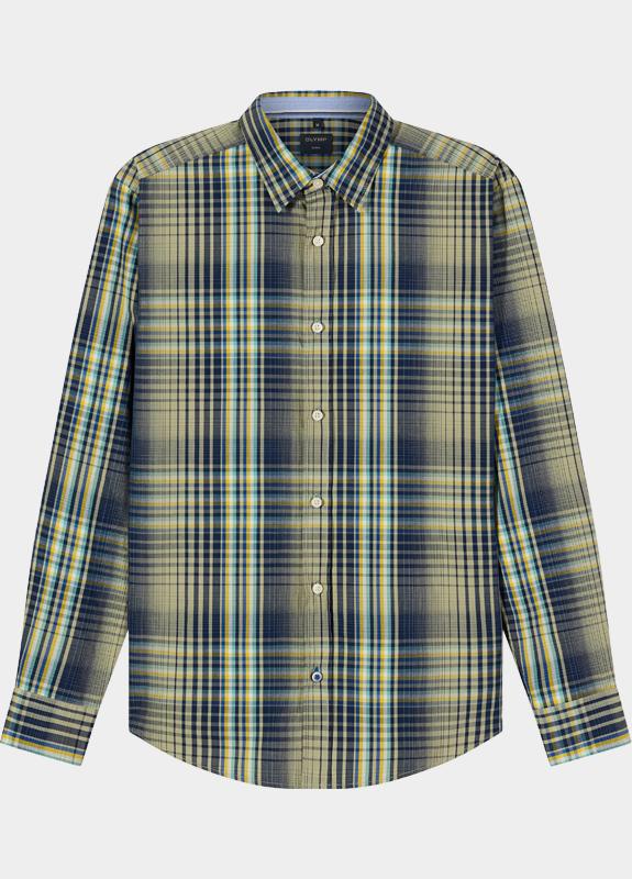 Olymp Overhemd heren Groen Casual 408884/47
