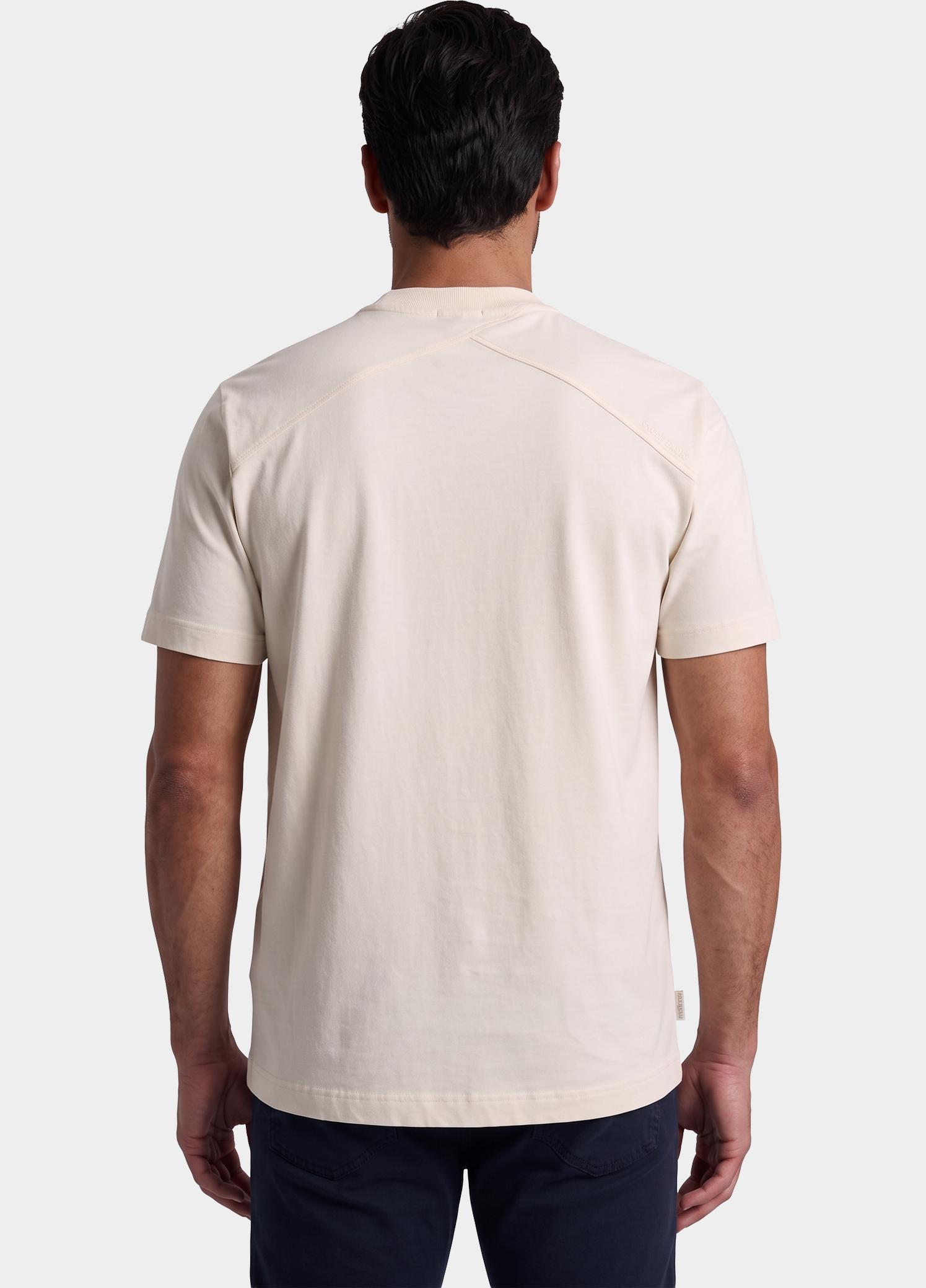 Cast Iron T-shirt heren Wit Short sleeve r-neck regular f CTSS2609563/7555
