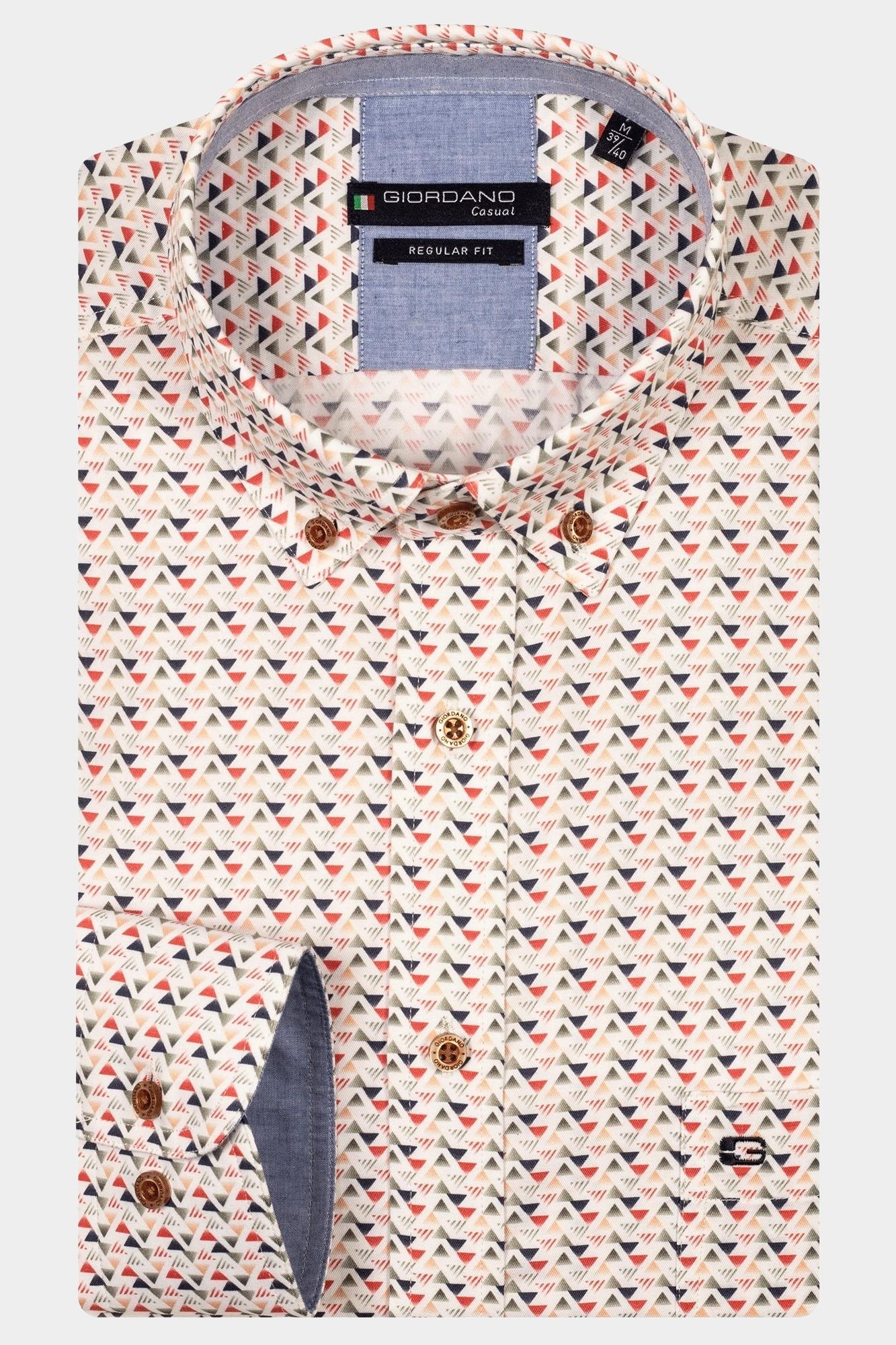 Giordano Casual hemd lange mouw Rood Ivy Long sleeve button down t 517025/30