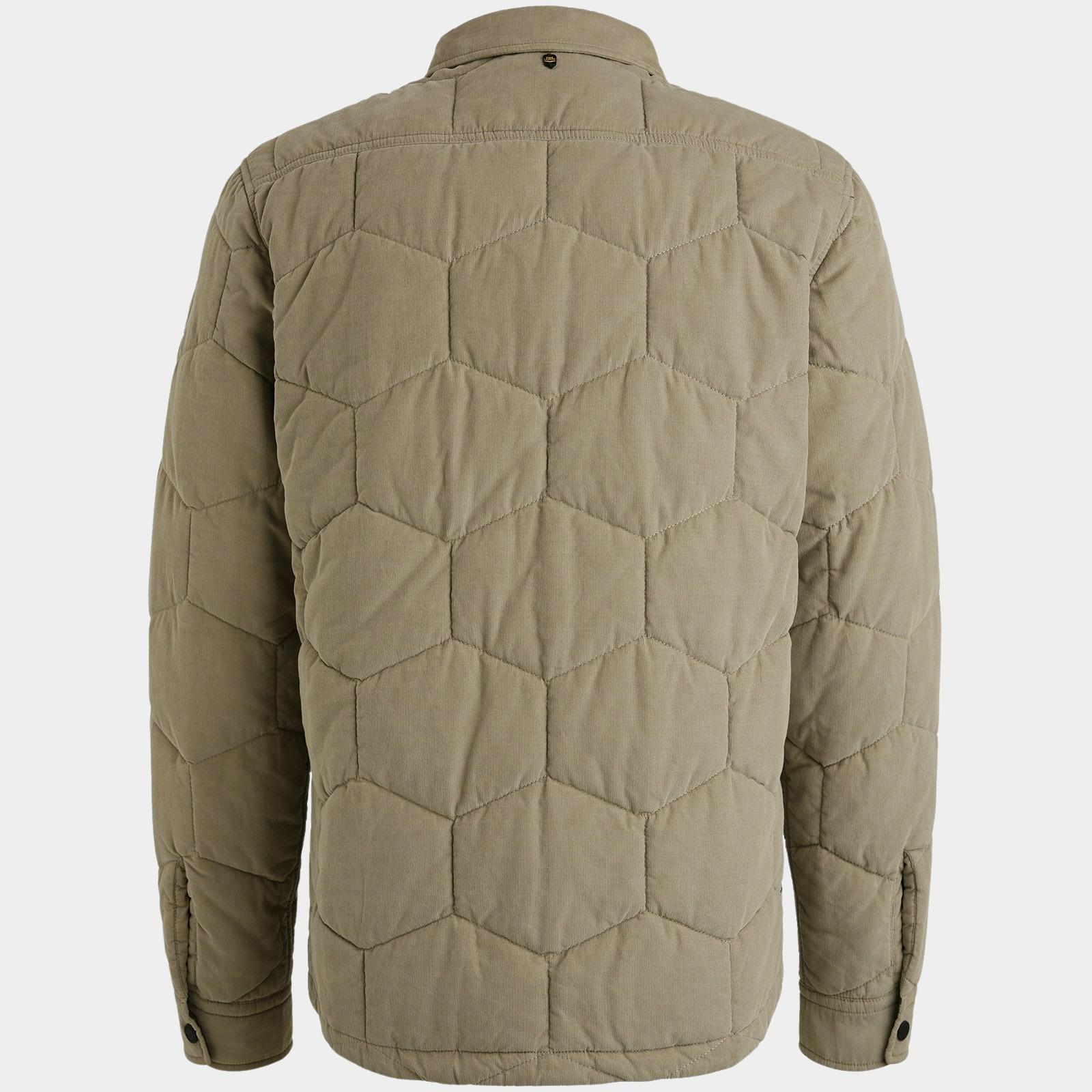 PME Legend Overshirt Groen LONG SLEEVE SHIRT Quilted Cor PSI2509250/8011