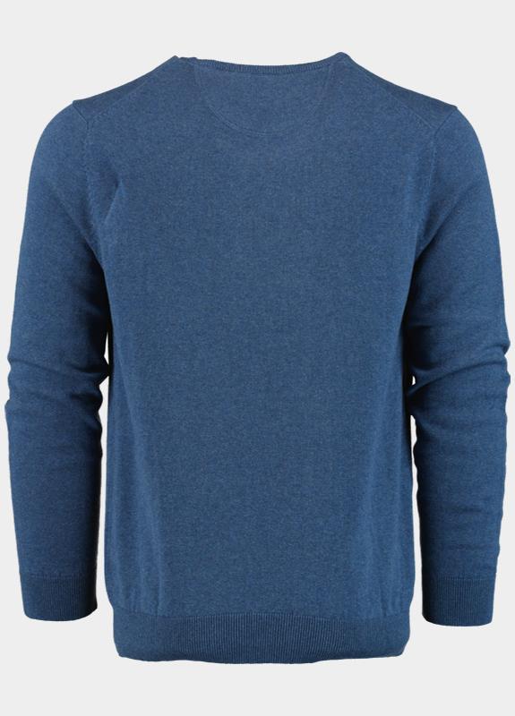 Bos Pullover Blauw Ronde hals 100% katoen 528200CCT-13/675