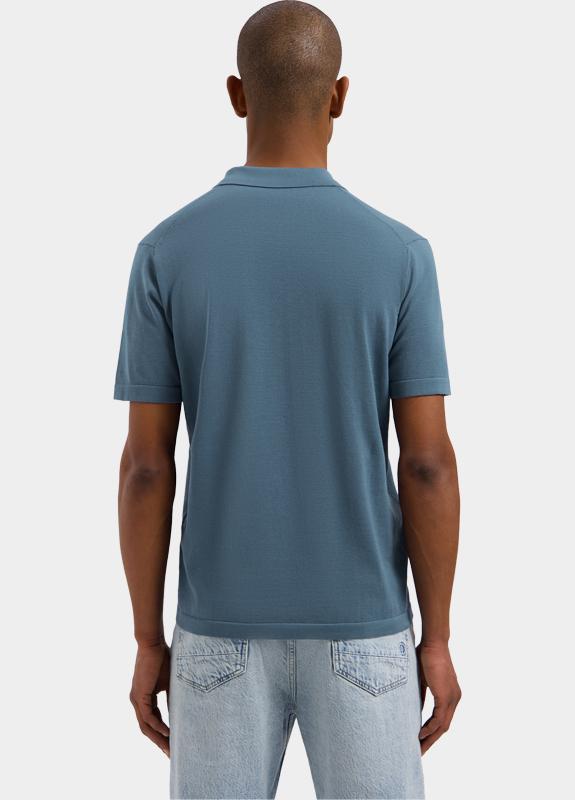 Dstrezzed Polo heren Blauw DS_Dorian Zip Polo 420062/621