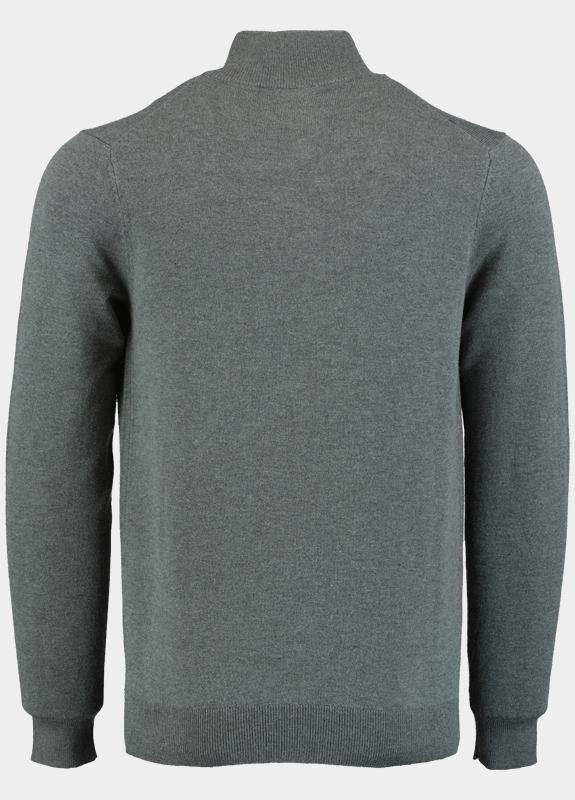 Bos Pullover Grijs Half Zip Poly\Wool 3019900/106
