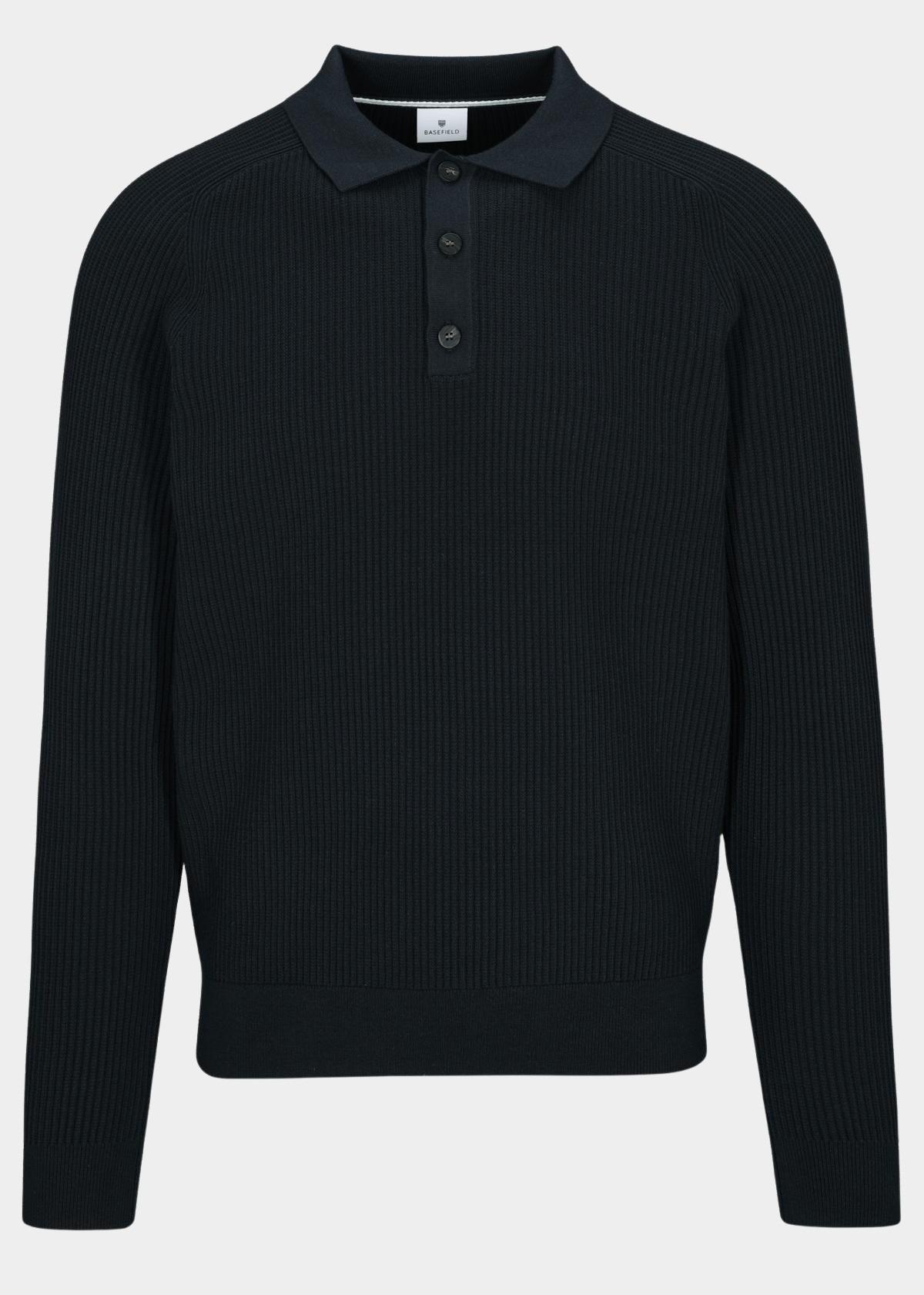 Basefield Pullover Blauw Polo Pullover 219018492/654