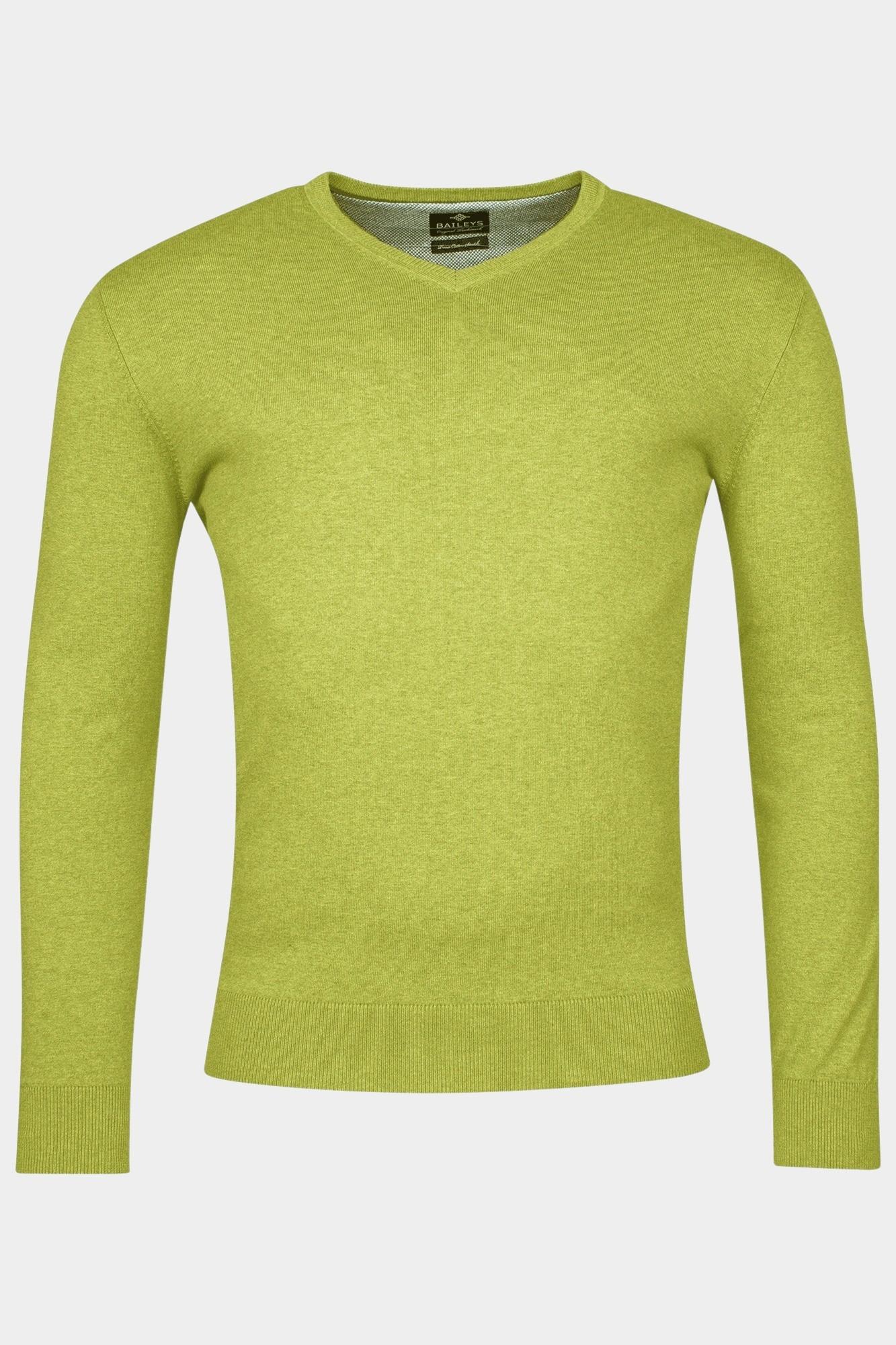 Baileys Pullover Groen V-Neck Pullover  12gg, Single 418100CCT-3/765
