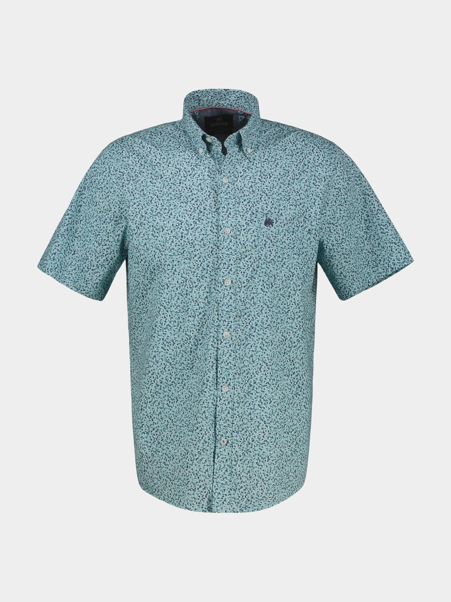 Lerros Casual hemd korte mouw Blauw  2532103/456